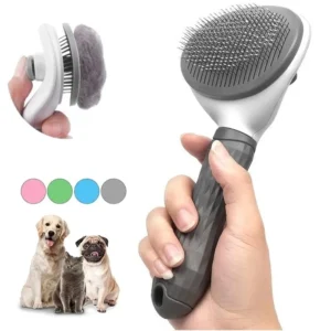 (2pcs) Pet Dog Brush Cat Comb Self Cleaning Pet Hair Remover Brush For Dogs Cats Grooming Tools Pets Dematting Comb Dogs Accessories